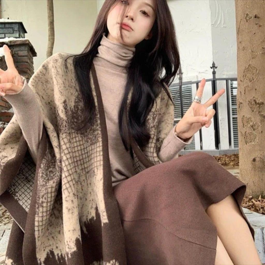 Plaid Tassel Neck Scarf - Versatile, Thick, Warm, Unisex Winter & Autumn Style for Women, Students, Couples & Boys