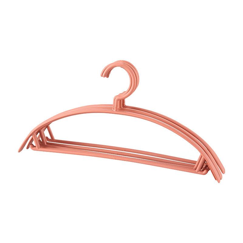 Semicircular Non-Slip Hanger Anti-Shoulder Corner Household Hanger Multi-Functional Drying Rack Plastic Clothes Support Hook Hanger