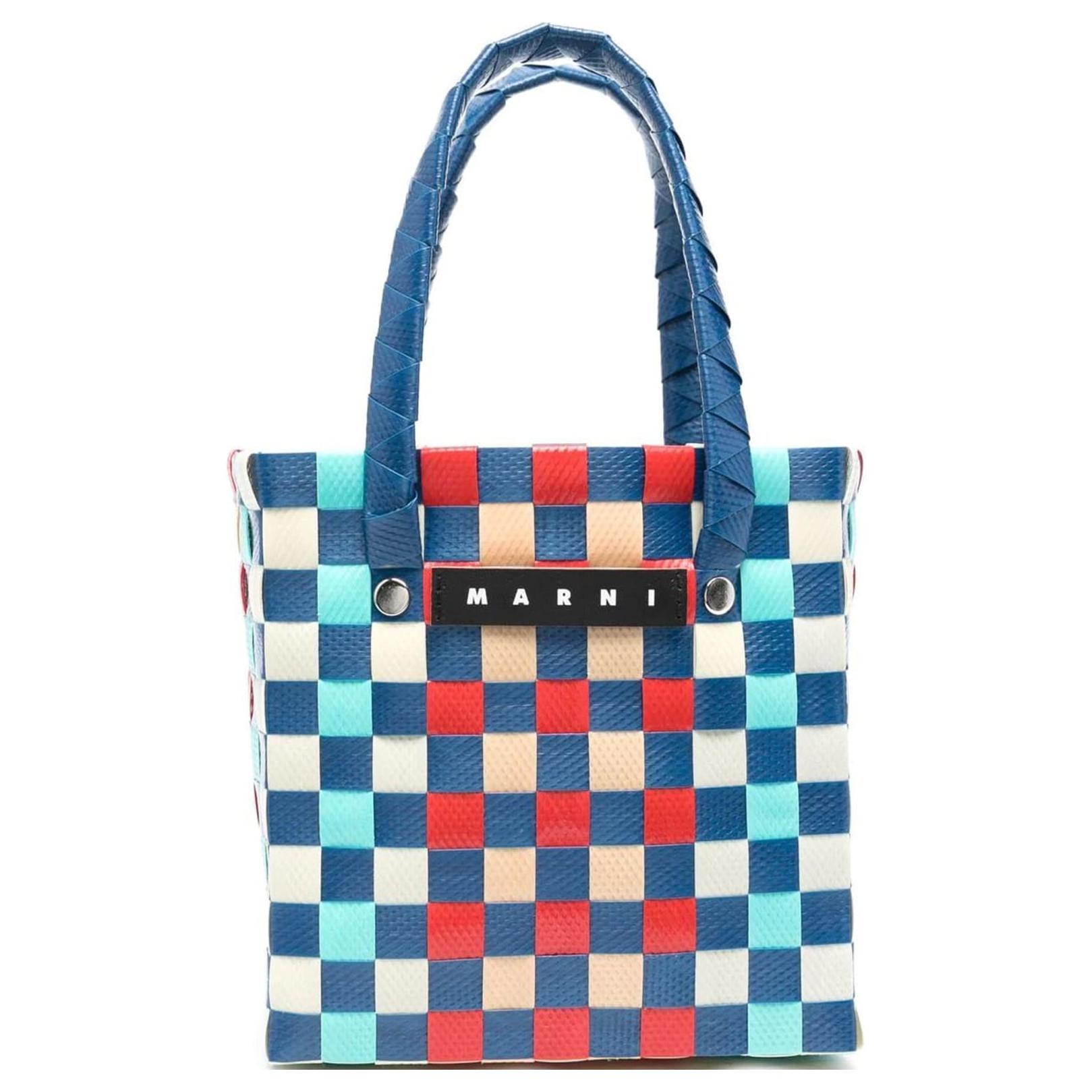

Marni Fashion Color Block Woven Design Logo Tote Bag Kids Tote Bags Multicolor M00178M00IW0M823 Basic Set (Bag+Dust Bag)