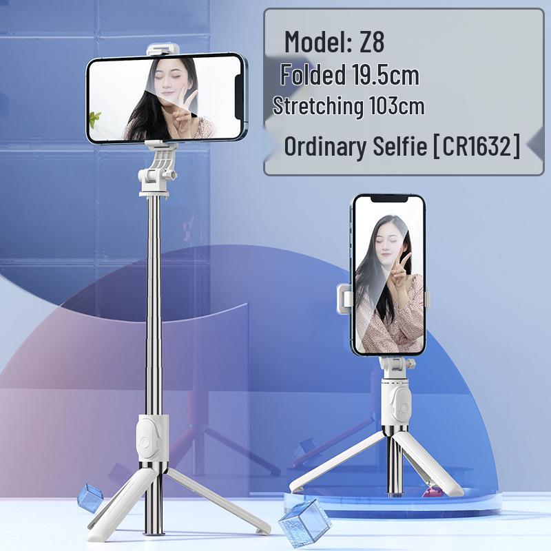 Z8 Bluetooth Selfie Stick & Tripod: Portable, Telescopic, Ideal for Live Broadcasts