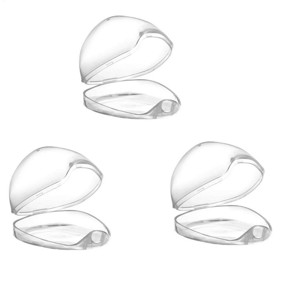 3pc Baby Nipple Container Box Pacifier Box Clear Holder Case For Pacifier Lightweight Transparent Baby Soother Container Carrier