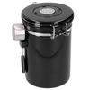 Coffee Bean Container with Exhaust Valve Tea Leaf Storage Canister for Kitchen Use(Silver Spoon 1.8L (Filled 750g Coffee Bean))