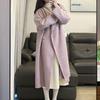Women's Korean Style Double-Sided Wool Coat - Fashionable, Loose, Slimming, Versatile, Mid-Length, Lazy Style