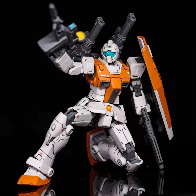 GK Gaoke HG 1/144 RGM-79 GM Moroccan Double Cannon Ver Front Type Model Kit Assembly Action Figures Robot Plastic Anime Figure
