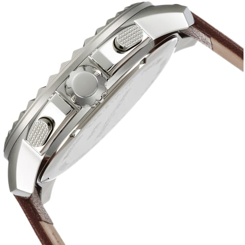 Angel Clover Rugged Watch, 46mm, Brown, with Gray Dial, Stainless Steel, and Quartz Movement, RG46SGR-BR, Men's, Official Warranty