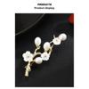 Sakura Tree Branch Sweet and Elegant Brooch, Luxurious and Exquisite Design, Freshwater Pearl Brooch