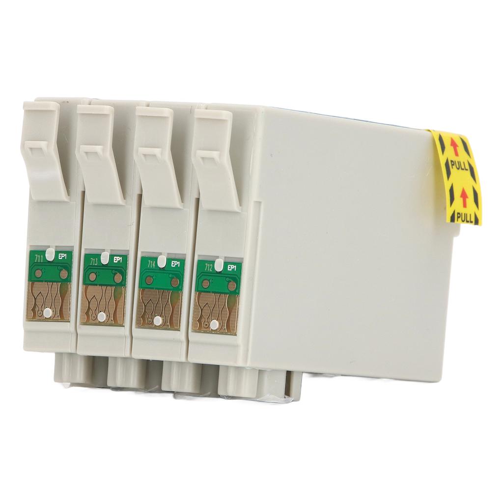 4 Stück Tintenpatrone Schwarz Cyan Magenta Gelb Hohe Seitenkapazität Druckerpatrone für Stylus D78 D92 D120 DX4000 DX4050