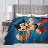 Astro Boy Anime Plush Blanket Girls Boys Flannel Throw Blanket For Living Room Warm Soft Custom Quality Bedspread Gift Idea
