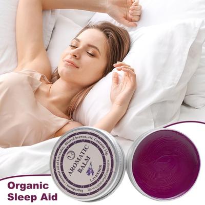 Sleep Cream Lavender Natural Ingredients Relax Stress Insomnia Aid Lightweight Travel Home Aromatic Balm