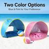 Castle Shape Pop Up Kids Beach Tent, Foldable Quick Open Outdoor Playhouse, Children Sun Protection Sand Toy Tent for Beach Garden