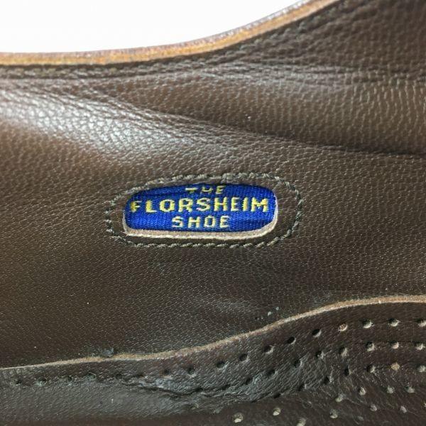 80s Vintage FLORSHEIM Flexibles Plain Toe Brown Size 11EEE 29.0 Men’s(USED)