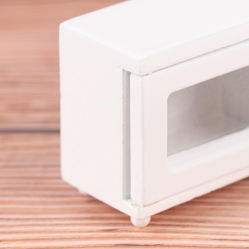 Horno Microondas Miniatura para Casa de Muñecas 1/12 Modelo Accesorio Cocina Hogar Juguetes para Niños