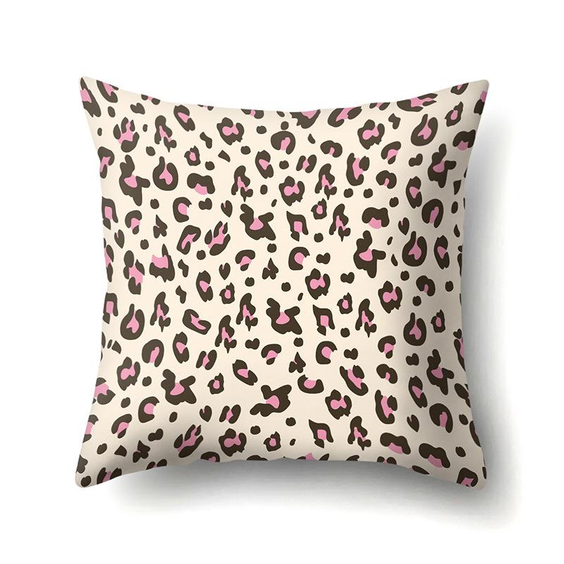 Motif Léopard Nordique Moderne Abstrait Taie d'Oreiller en Polyester Décoration de Voiture Maison Imprimée Taie d'Oreiller Repose-Lombaire