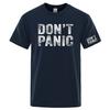 Dont Panic Funny Retro The Unisexs Regular Shortsleeved Shirt Is Made of Soft and Breathable Fabric Suitable for Summer T Shirt