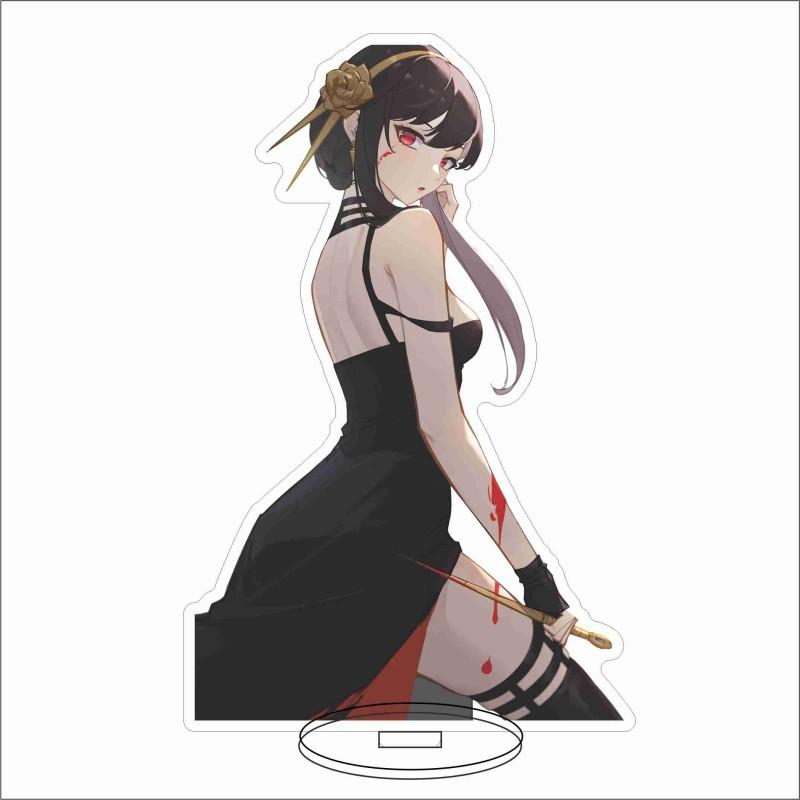 15CM SPY×FAMILY Anime Figure Yor Forger Cosplay Sexy Style Acrylic Stands Model Tabletop Decor Props Standing Sign Fans