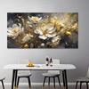 Modern Abstract Floral Canvas Wall Art - Frameless Posters for Living Room & Bedroom Decor