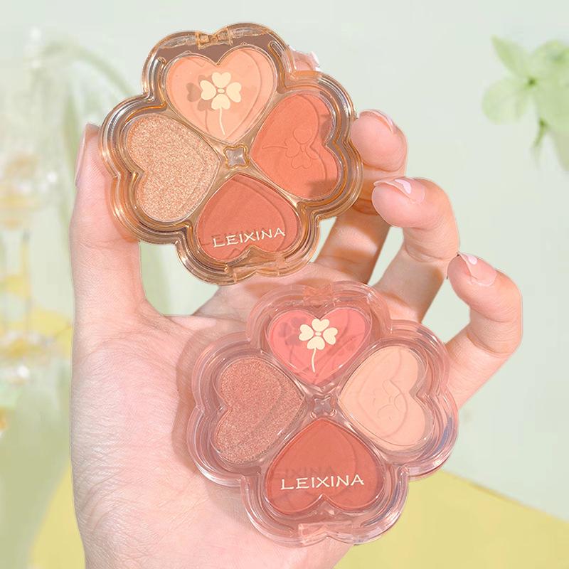 Lucky Four-Leaf Clover Matte Eyeshadow Palette: Beginner-Friendly, Long-Lasting, No-Smudging, Pure-Desire Shades.