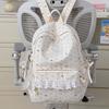 Mochila japonesa linda chica encaje lazo mochila alto valor estudiante campus mochila escolar niñas viaje mochila pequeña