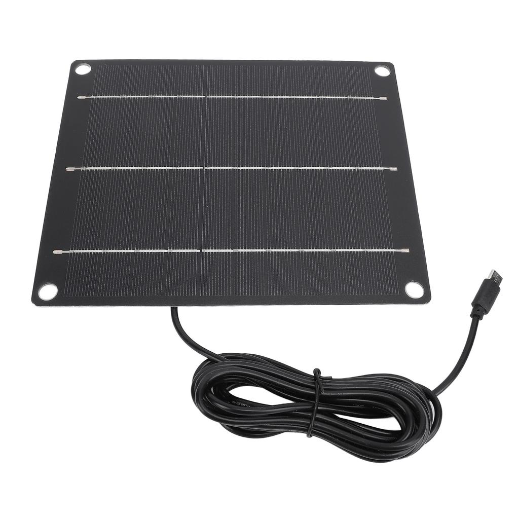 6W Solarladegerät Monokristallines Solarmodul-Kit für Telefon Kleine Ventilatoren Outdoor-Überwachungskamera