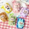 Cute Cartoon Plush Coin Purse, Lipstick Data Cable, Coin Bag Pendant, Creative Keychain, Backpack Decoration