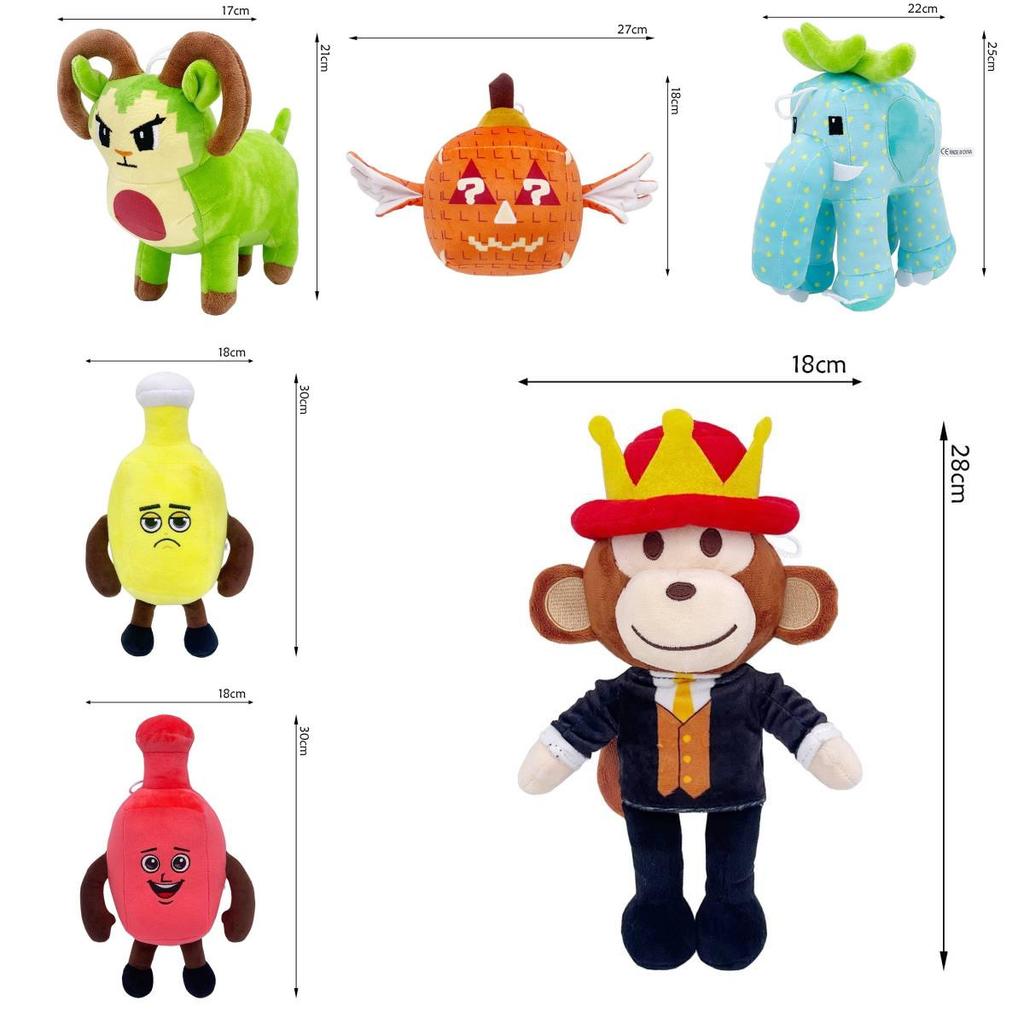 Plants Vs Brainrot Plush Toy With Soft Short Pile For Collectors And Giftgiving