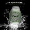 Vintage Men's Watch Waterproof Silver Case Stainless Steel Band Chronograph Date Display