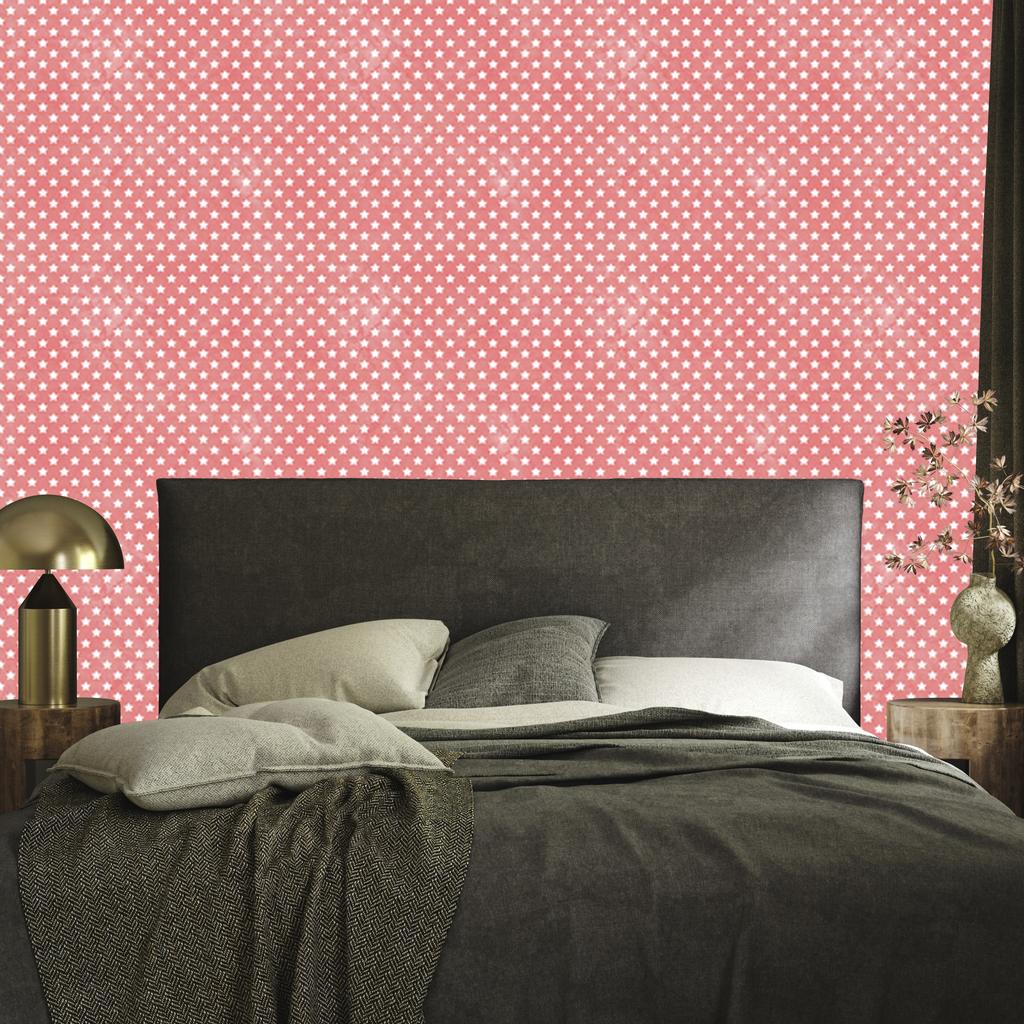 Wallpaper Stars Coral, Coral Background for Living Room and Bedroom 50x1000