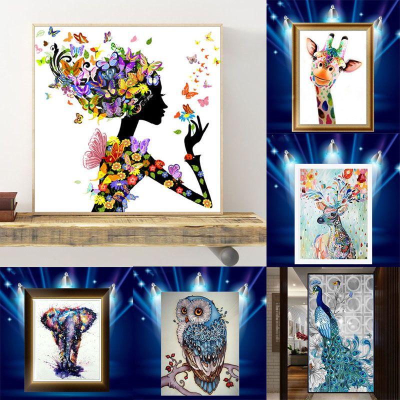Vibrant 5d Drill Diamond Painting Craft Kits With Assorted Colors For Artistic Creations