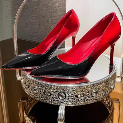 Women's Temperament High Heels Spring New Pointed Head Shallow Mouth Set Foot Anti-slip Wear-resistant Single Shoes