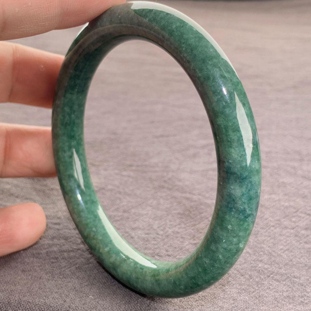 Natural A-Grade Burmese Jadeite Bangle, Round Bar, Bean and Apple Green Jade Jewelry.