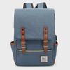Retro Canvas USB Backpack: Unisex, Large Outdoor Travel Bag