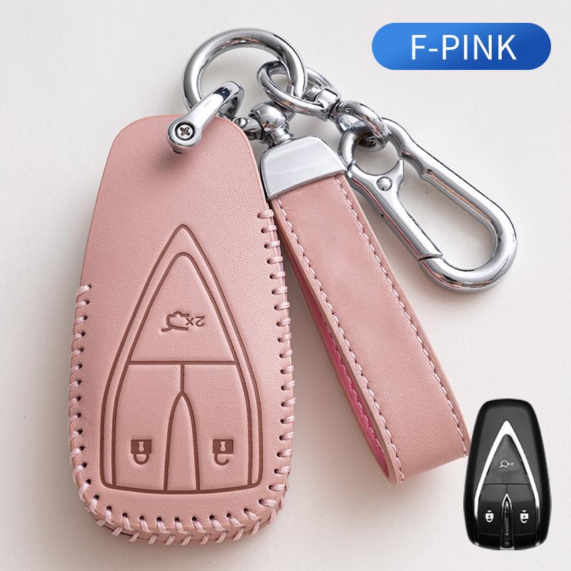 Genuine Leather Housing Remote Fit For Changan Unit Unik Cs35Plus Cs55 Plus Cs75 Plus Oshan X7 X5 Auto Key Fob Cover Case Auto Auto Accessories
