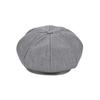 VARZAR VA Studded Newsboy Cap Gray