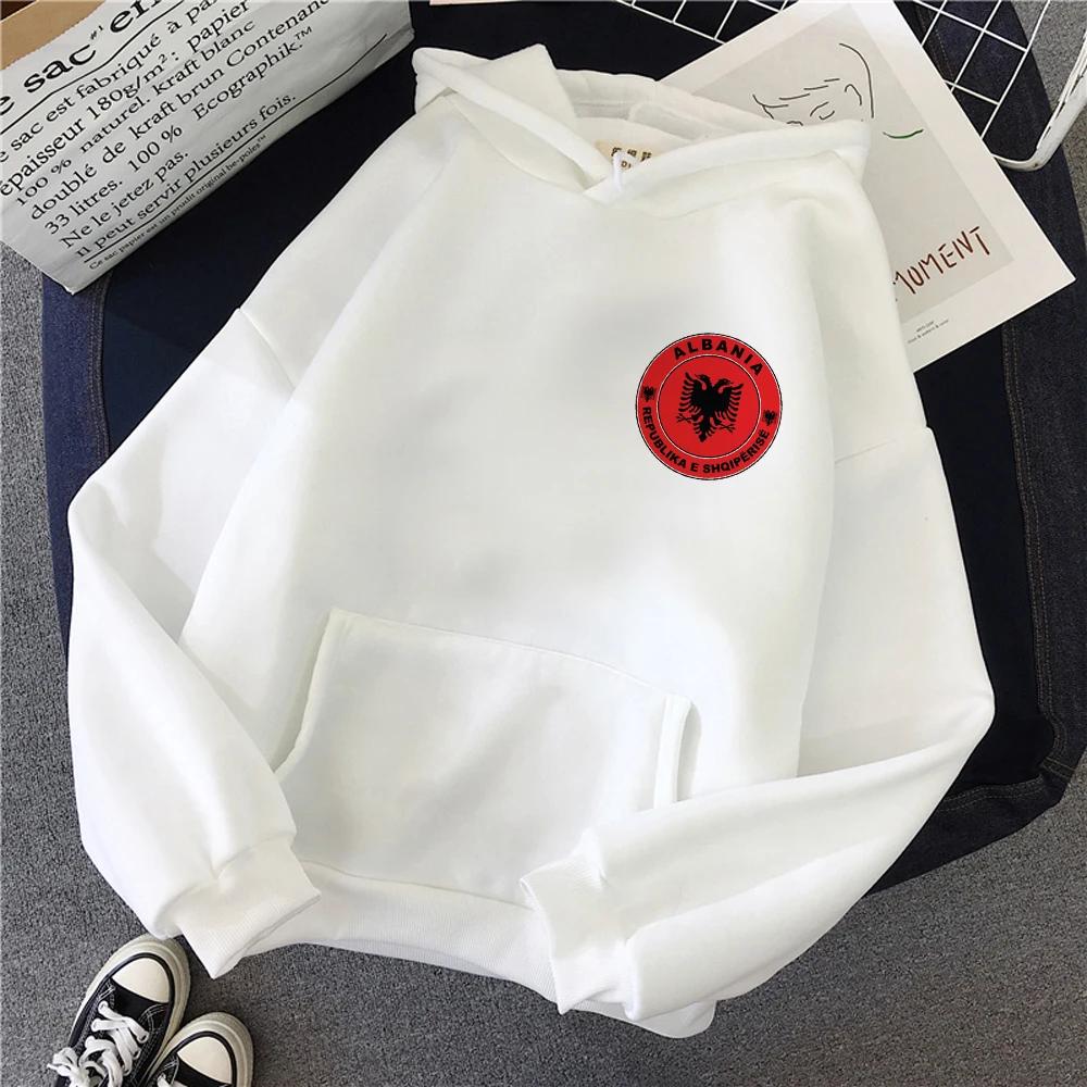 Albania Hoodies Women Graphic Vintage Kawaii Streetwear Pullover Hooded Shirt Female Streetwear Sweatshirts