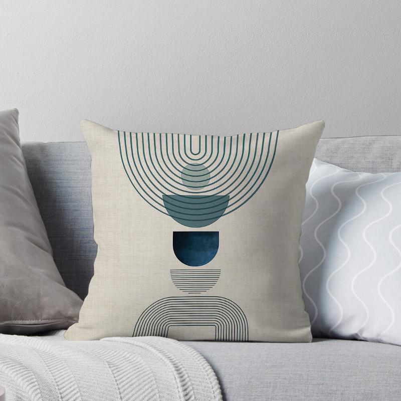 Haus Dekorativ Zuhause Kissenbezug für Sofa Kissenbezug 45*45 Nordisch 40*40cm 40x40cm 50x50 Wohnzimmer abstrakt 60x60 grau Boho