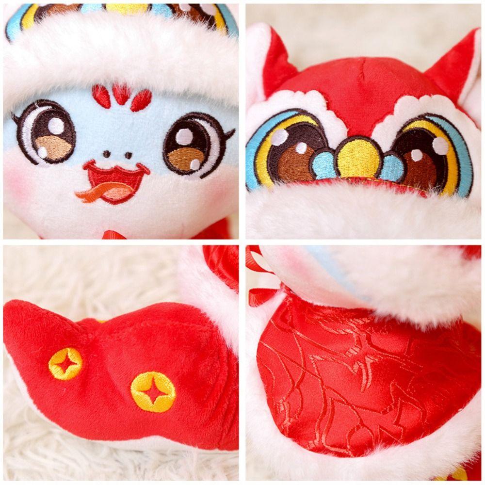 Funny Lucky Snake Plush Doll Big Eyes Stuffed Animal Doll Adorable Snake Year Plush Toy  Home Decor