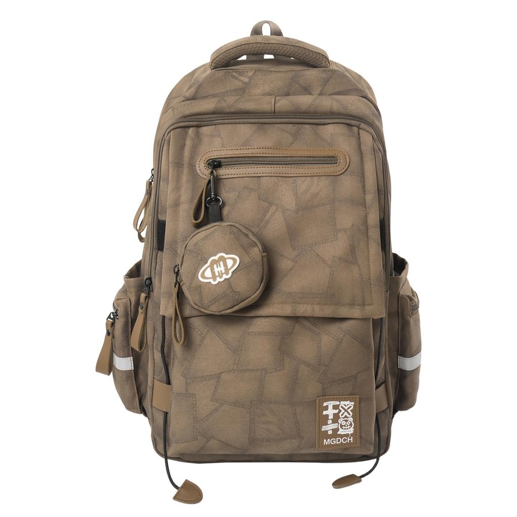 School Bag: High School Backpack, Boys' and Middle School Students' Burden-reducing Spinal Protection, Middle School Student's Large-capacity Backpack