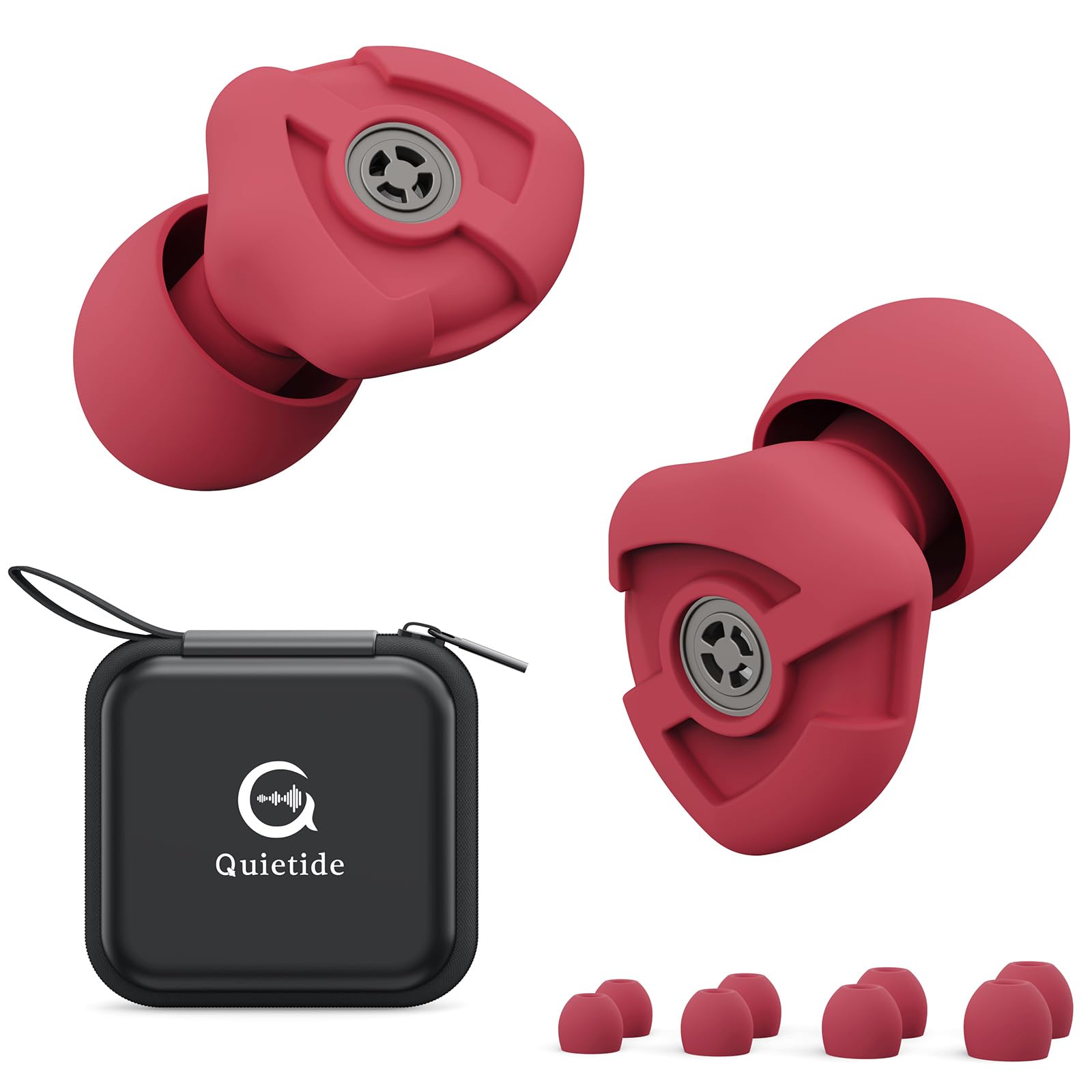 

Quietide Live 23 дБ Металлический фильтр Шумоподавление для Музыкальных концертов и Снижает Шум и Облегчает Слух Включает 4 Размера Вкладышей Хранение