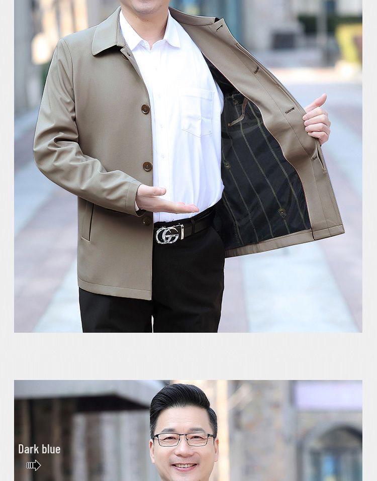 Men's Spring 2025 Middle-Aged & Elderly Dad Jacket