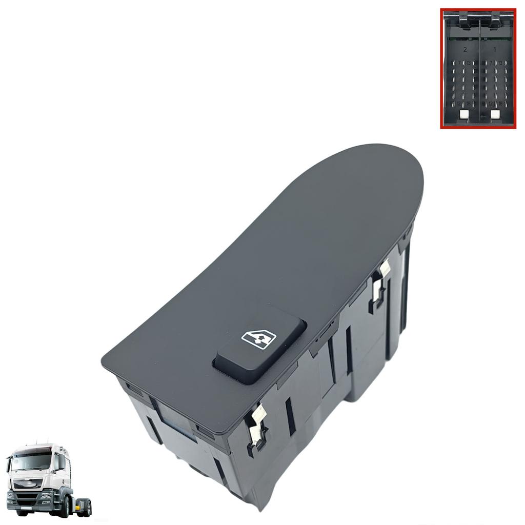 Power Master Window Switch 24V For MAN TGATGL TGM TGS TGX Truck 81258067098 81258067097 81258067029 81258067101