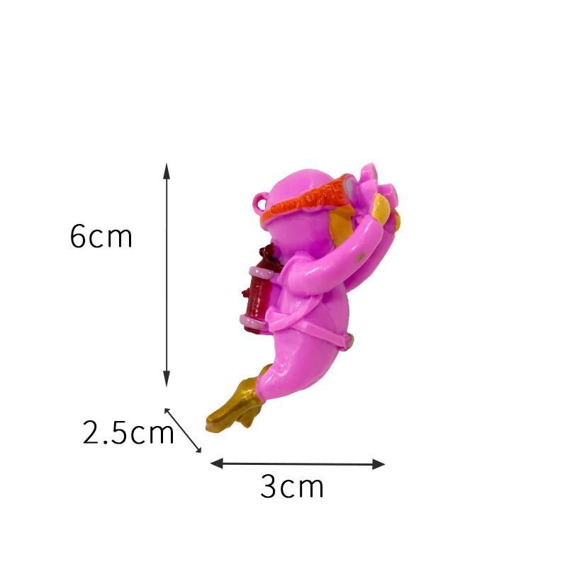 Kawaii Frogman Aquarium Ornaments Interesting Floating Decoration Simulated Mini Diver Fish Tank Aquarium Accessories