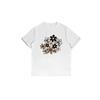 Women's Plus Size Round Neck Short Sleeve T-Shirt Flower Group Print Stylish Modern Slim Look Casual Top