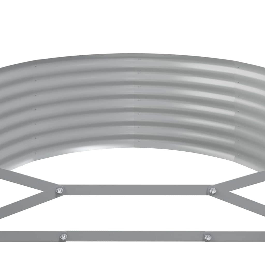 Raised Garden Bed Galvanized Steel 175x100x36 cm Green