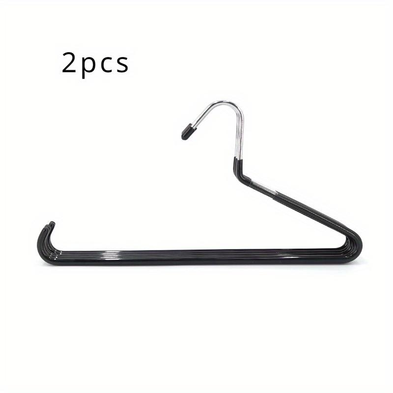 2pcs Multi functional traceless anti slip goose shaped pants rack, home creative hanging pants hanger, storage hanger