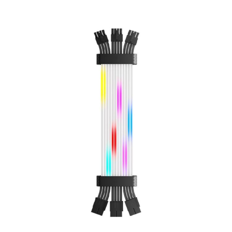Decorative ARGB 8Pin GPU Power Extension Cable Wireless Lighting Control Durability ARGB Light Strips For PC Builds