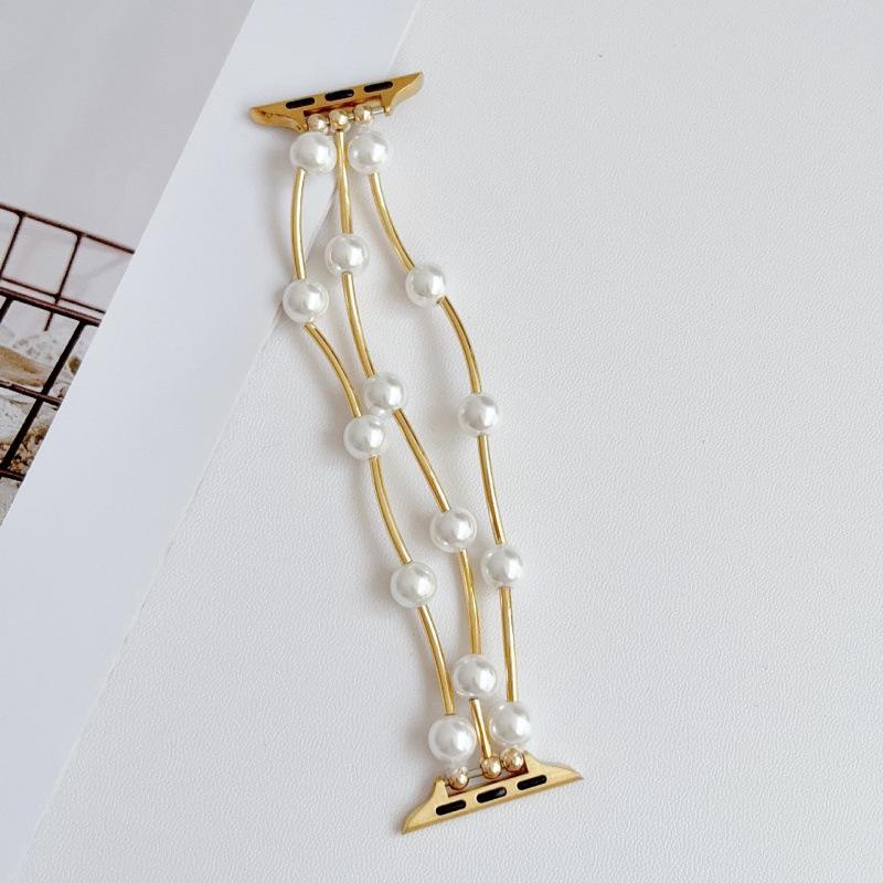 Compatible Wave Beaded Watch Strap for Huawei GT6, Xiaomi 9 Pro, Apple Watch 11 & iWatch Models