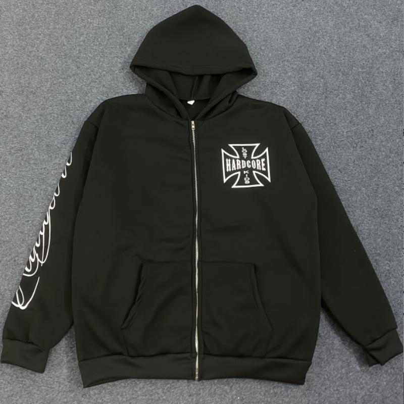 European and American Autumn/Winter Casual Personalized Pattern Printed Loose Fashion Hoodie