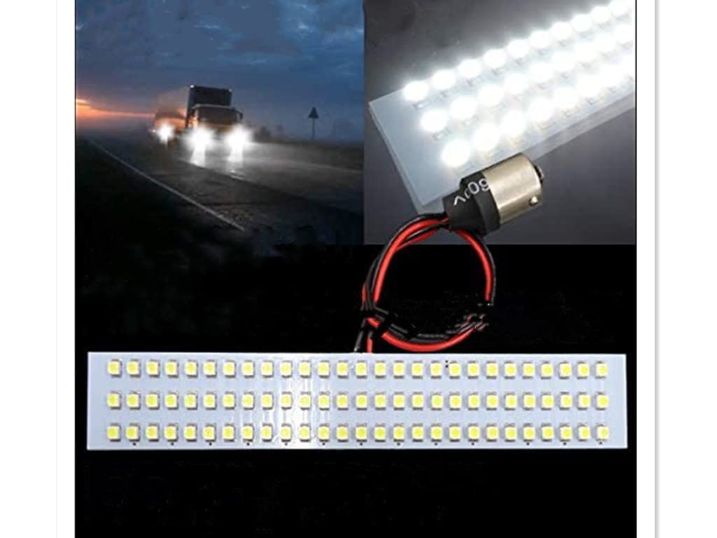 Inboard LED Road Shoulder Light, 81 SMD LEDs, 24 V, S25, BA15S, 180 Degree