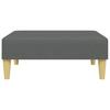 2 Seater Sleeper Sofa with Cushions and Footstool Dark Gray Velvet