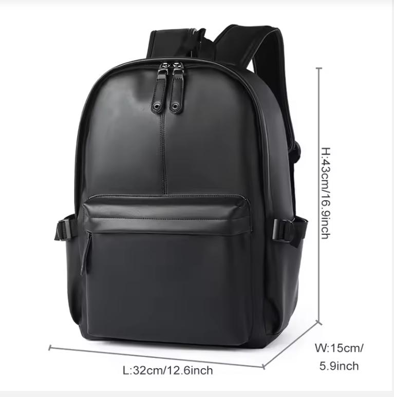 Men Leather Laptop Backpack Large Antitheft Travel Backpack High Quality Fashion Knapsack Bags for Male